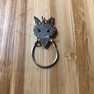 Fox sterling pendant holder